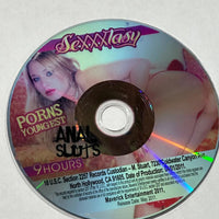 Porns Youngest Anal Sluts 9 Hour DVD Recently Reprinted - Plain DVD, No Case or Cover, Shipping in White Sleeve in Sleeve No Artwork