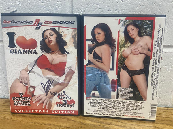 I Love Gianna #1 New Sensations Autographed Cover w/Case, No DVD